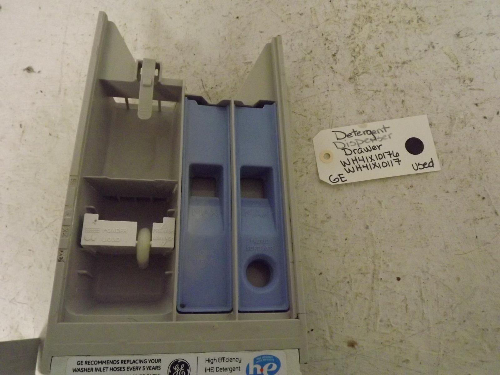 GE Washer WH41X10176 WH41X10117 Detergent Dispenser Drawer Used GE Washer WH41X10176 WH41X10117 Detergent Dispenser Drawer Used
